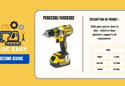Location Visseuse perceuse Sans-fil Dewalt à Tourcoing